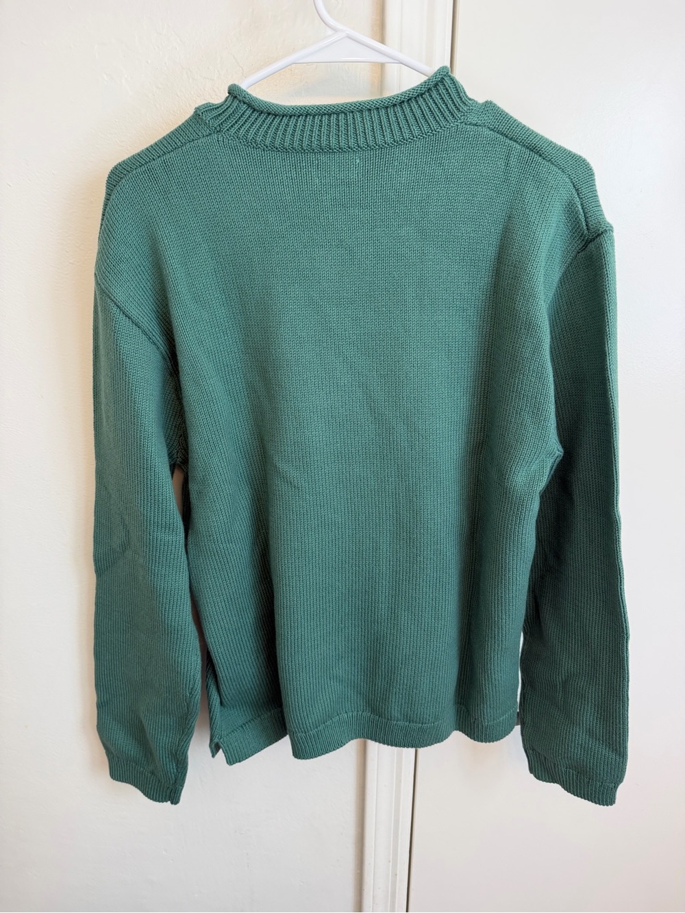 NWT J.Crew Forest Green Ribbed Crewneck Rollneck Sweater Women’s Large - Picture 5 of 5
